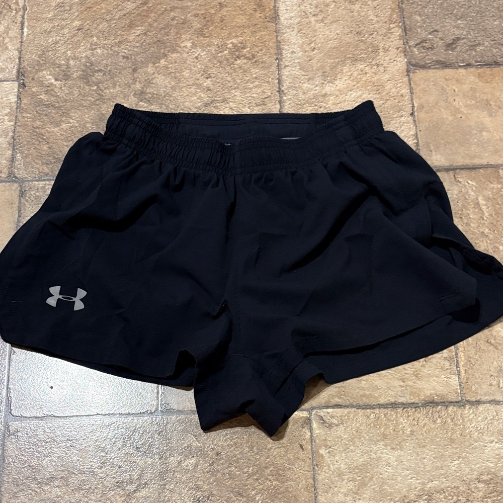 Under Armour Men’s Black Athletic Split Shorts